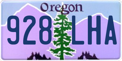 OR license plate 928LHA