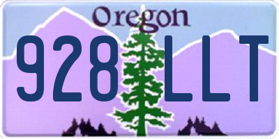OR license plate 928LLT