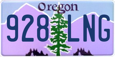OR license plate 928LNG