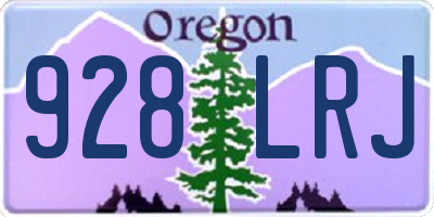 OR license plate 928LRJ