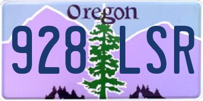 OR license plate 928LSR