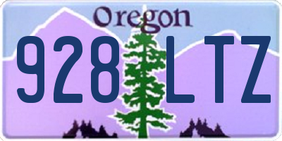 OR license plate 928LTZ