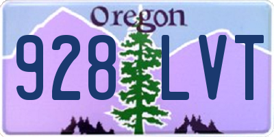 OR license plate 928LVT