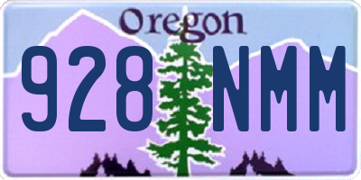 OR license plate 928NMM