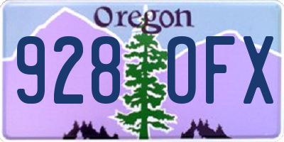 OR license plate 928OFX