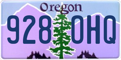 OR license plate 928OHQ