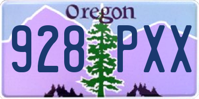 OR license plate 928PXX