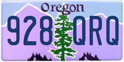 OR license plate 928QRQ