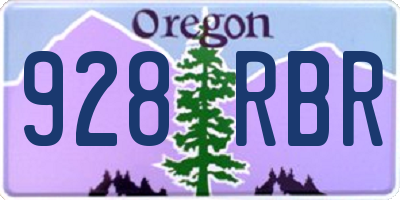 OR license plate 928RBR