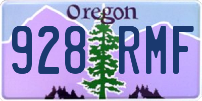 OR license plate 928RMF