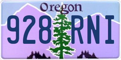 OR license plate 928RNI