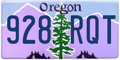 OR license plate 928RQT