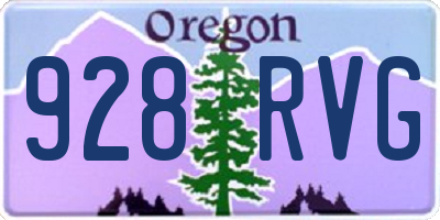 OR license plate 928RVG