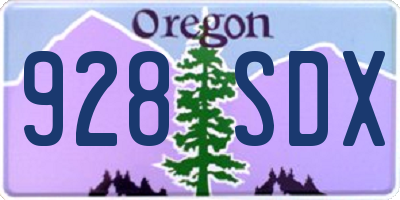 OR license plate 928SDX