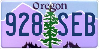 OR license plate 928SEB