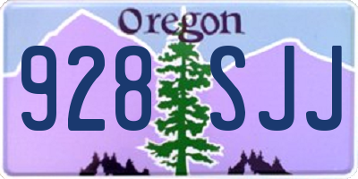 OR license plate 928SJJ