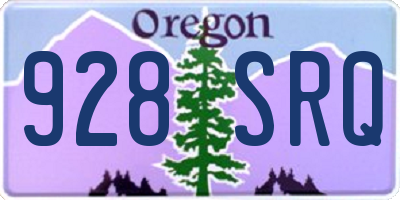 OR license plate 928SRQ