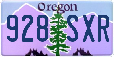 OR license plate 928SXR
