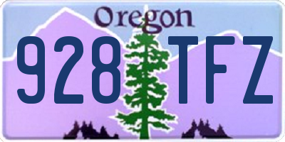 OR license plate 928TFZ