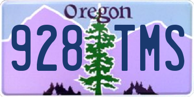 OR license plate 928TMS