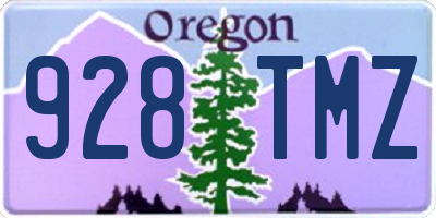 OR license plate 928TMZ