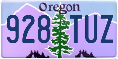 OR license plate 928TUZ