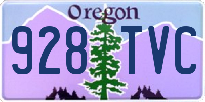 OR license plate 928TVC