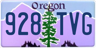 OR license plate 928TVG
