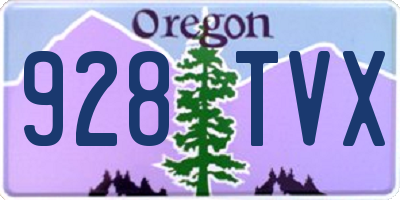 OR license plate 928TVX