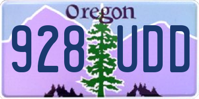 OR license plate 928UDD