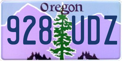 OR license plate 928UDZ