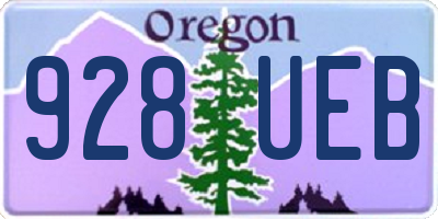 OR license plate 928UEB