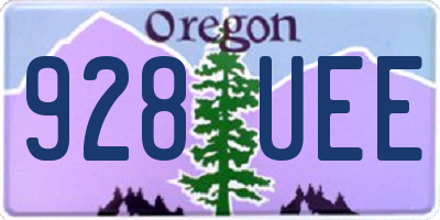 OR license plate 928UEE