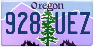 OR license plate 928UEZ