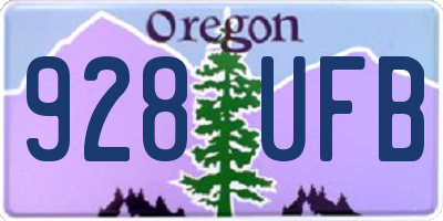 OR license plate 928UFB