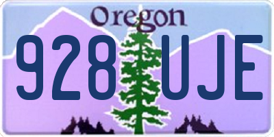 OR license plate 928UJE