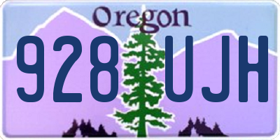 OR license plate 928UJH