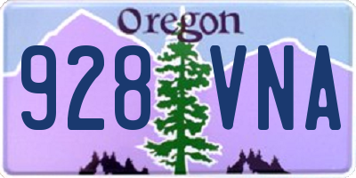 OR license plate 928VNA