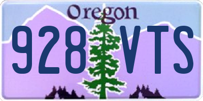 OR license plate 928VTS