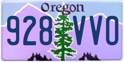 OR license plate 928VVO