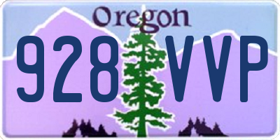 OR license plate 928VVP