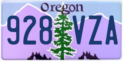 OR license plate 928VZA