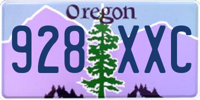 OR license plate 928XXC
