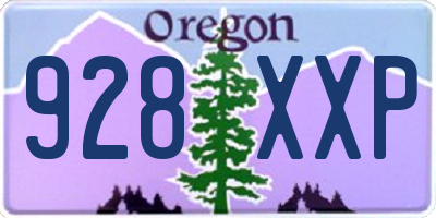 OR license plate 928XXP