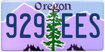 OR license plate 929EES