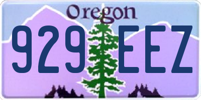 OR license plate 929EEZ