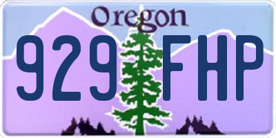 OR license plate 929FHP