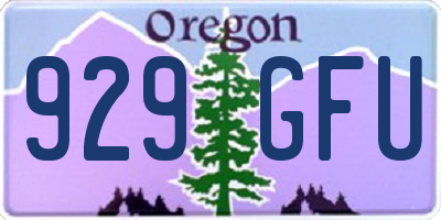 OR license plate 929GFU