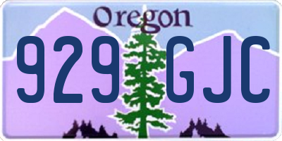 OR license plate 929GJC