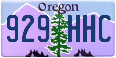OR license plate 929HHC